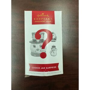 Hallmark Rare Snowman Cookie Jar Surprise 2022 Member Exclusive Ornament